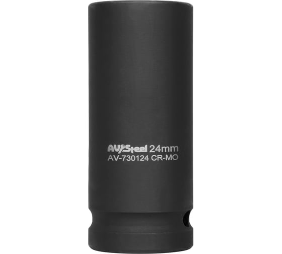 Головка ударная шестигранная удлиненная 24 мм, 3/4"DR AV Steel AV-730124