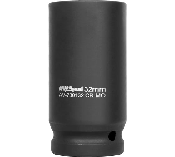 Головка ударная шестигранная удлиненная 32 мм, 3/4"DR AV Steel AV-730132