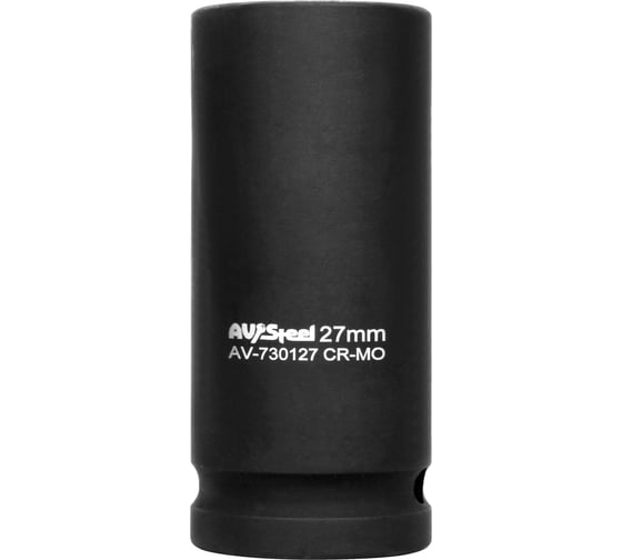 Головка ударная шестигранная удлиненная 27 мм, 3/4"DR AV Steel AV-730127