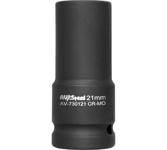 Головка ударная шестигранная удлиненная 21 мм, 3/4"DR AV Steel AV-730121