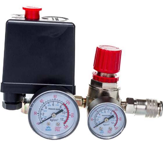 Реле для компрессора в сборе 220 В 2 быстр. выхода Pegas pneumatic 2601И