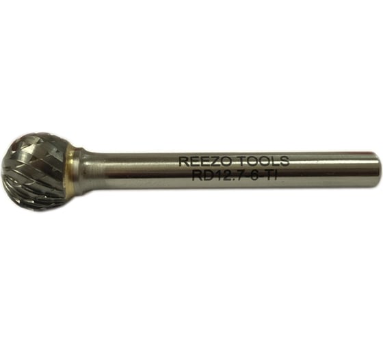 Борфреза твердосплавная форма D сферическая (12.7х11х6х62 мм) REEZO TOOLS RD12,7-6-TI 1