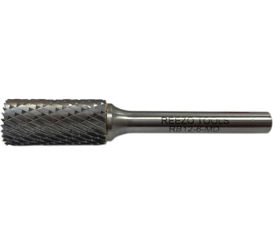 Борфреза твердосплавная форма B цилиндрическая с заточенным торцом (12х25х6х69 мм) REEZO TOOLS RB12-6-MD 1
