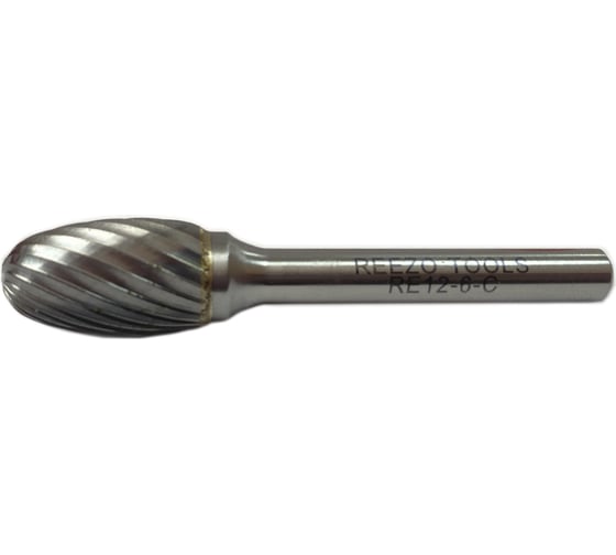 Борфреза твердосплавная форма Е овальная (12х20х6х65 мм) REEZO TOOLS RE12-6-C 1