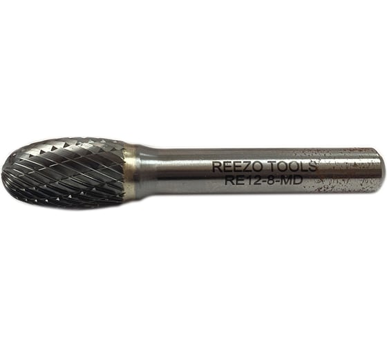 Борфреза твердосплавная форма E овальная (12х20х8х65 мм) REEZO TOOLS RE12-8-MD