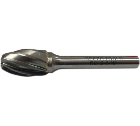 Борфреза твердосплавная форма E овальная (12х20х6х65 мм) REEZO TOOLS RE12-6-NF 1