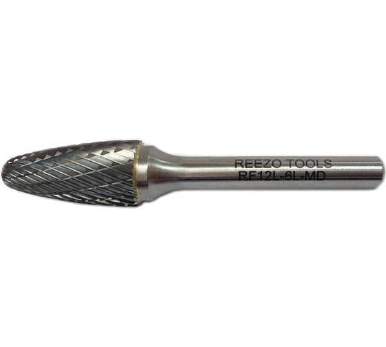 Борфреза твердосплавная форма F гиперболическая (12х25х6х69 мм) REEZO TOOLS RF12L-6L-MD 1