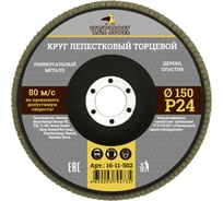 Круг лепестковый торцевой (150 мм; Р24) ЧЕГЛОК 16-11-502