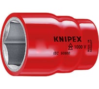 Головка торцевая VDE DR 3/8" шестигранная, 19 мм, диэлектрическая Knipex KN-983719