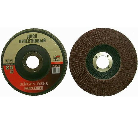 Круг лепестковый плоский (10 шт; 125х22 мм; Р220) SKRAB 35848