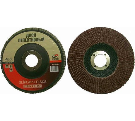 Круг лепестковый плоский (10 шт; 125х22 мм; Р100) SKRAB 35844