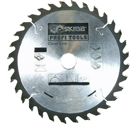 Диск пильный по дереву CLEAN LINE (190х30 мм; 32Т) SKRAB 34118