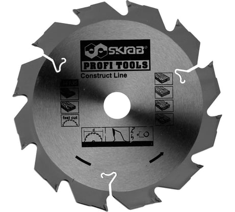Диск пильный по дереву с гвоздями CONSTRUCT (160х20/16 мм; 12Т) SKRAB 34135