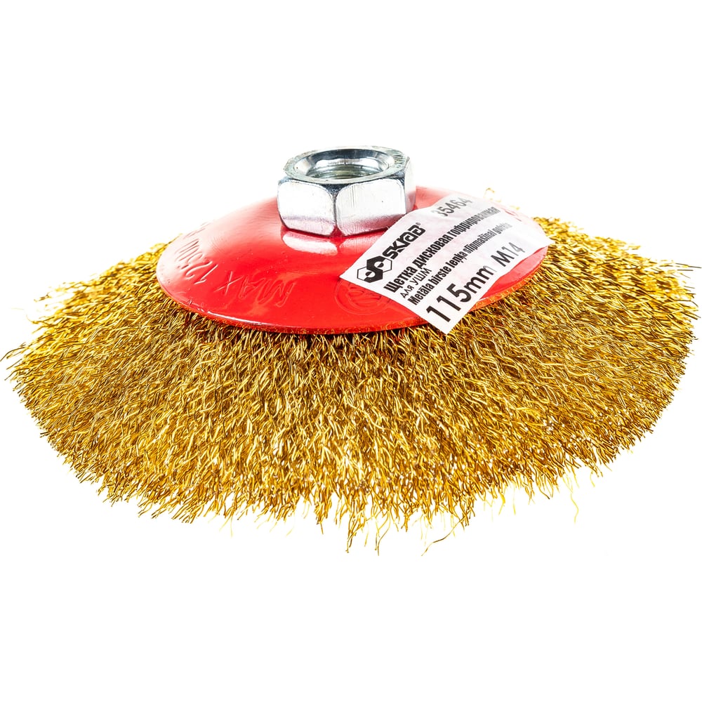 Щетка дисковая гофрированная (115 мм; М14) для УШМ SKRAB 35464 ...