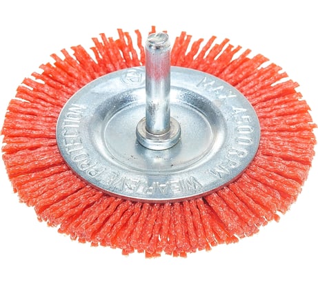 Щетка дисковая нейлоновая (75х6 мм) для дрели SKRAB 35331