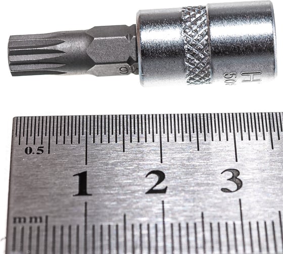 Головка торцевая со вставкой-битой XZN (M6; 1/4") HEYTEC HE-50825330283