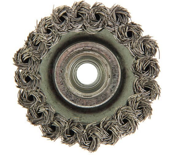 Щетка чашка металлическая Heavy Duty (75 мм; М14; крученая проволока) для УШМ TUNDRA 1032356