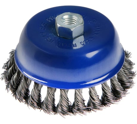 Щетка чашка металлическая (125 мм; М14; крученая проволока) для УШМ TUNDRA 1032347