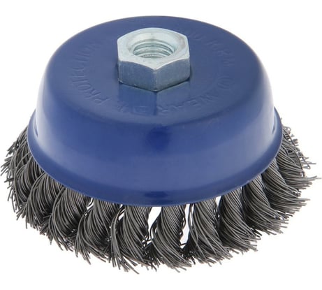 Щетка чашка металлическая (100 мм; М14; крученая проволока) для УШМ TUNDRA 1032346