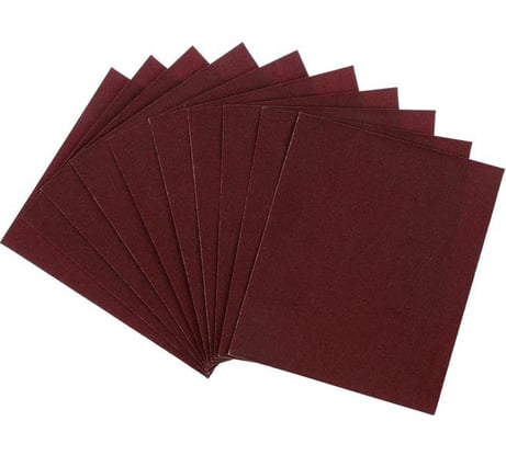 Шкурка шлифовальная в листах на тканевой основе водостойкая (10 шт; 230х280; Р180) ТУНДРА 4710221