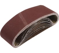 Лента абразивная бесконечная на тканевой основе (10 шт; 75х533 мм; Р120) ТУНДРА 1300827