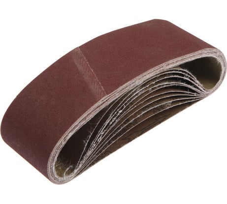 Лента абразивная бесконечная на тканевой основе (10 шт; 75х533 мм; Р120) ТУНДРА 1300827