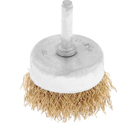 Щетка чашка металлическая со шпилькой 50 мм для дрели ТУНДРА 1032349