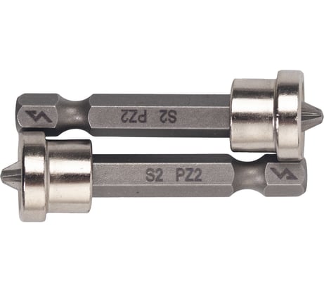 Биты магнитные с ограничителем PZ2, 50 мм 2 шт VIRA 554502