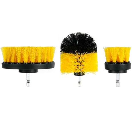 Набор щеток на дрель для уборки 3 шт Retic DBRUSH_3
