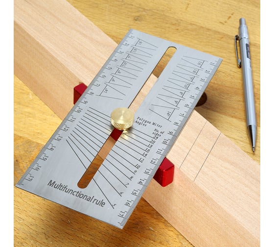 Шаблон универсальный для разметки ящичных шипов WOODWORK MGR-001