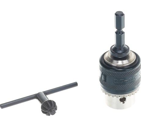 Патрон для дрели переходник под шуруповерт (0.6-6 мм; 1/4) SKRAB 35499