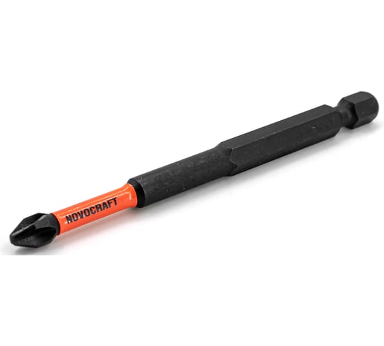 Биты PH2, 90 мм, S2, 2 шт для шуруповерта Карбон-Impact  NOVOCRAFT B42120900241