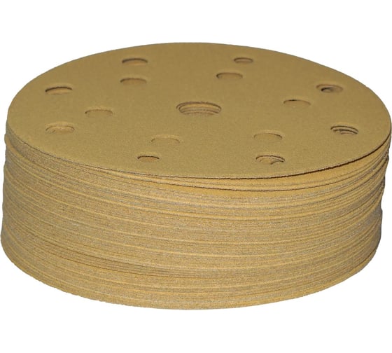 Круг абразивный 150 мм GOLD 15 отверстий, P180, 50 шт CERAMAX 1CRX0183