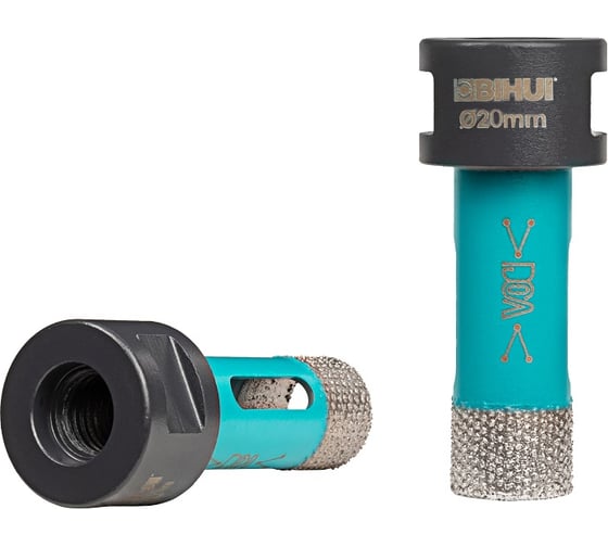 Коронка алмазная для плитки и камня BIHUI 20мм (вакуумная пайка точной формы), арт. DBDB20