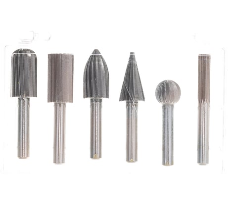 Набор фрез твердосплавных по дереву (6 шт; 6 мм; HSS) SKRAB 37224