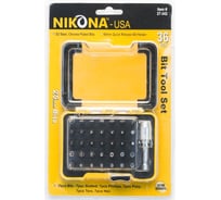 Набор бит в пластиковом ящике (36 предметов; S2) NIKONA 27-342