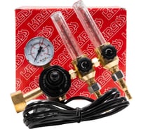 Регулятор расхода газа для углекислоты и аргона У 30/АР, 40 КРП, Р2, 36V, с 2 ротаметрами и подогревателем 36V, 15 МПа, 2x30/40 л/мин, поверенный KRASS 2133504PV