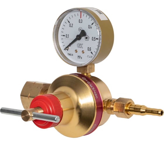 Регулятор пропановый сетевой СПО-6 0.3/0.15 МПа, вх.М27x1.5LH/вых.М16x1.5LH, 6 м3/час KRASS 2722004