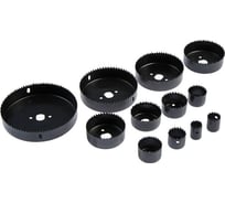 Набор пил кольцевых (15 предметов; 19, 22, 28, 32, 38, 44, 51, 64, 76, 89, 102, 127 мм) ТУНДРА 1119743