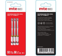 Бита с профилем TORX, шестилучевая звезда TX25, длина 75 мм, хвостовик E6.3 мм, торсионная MTE 26143325