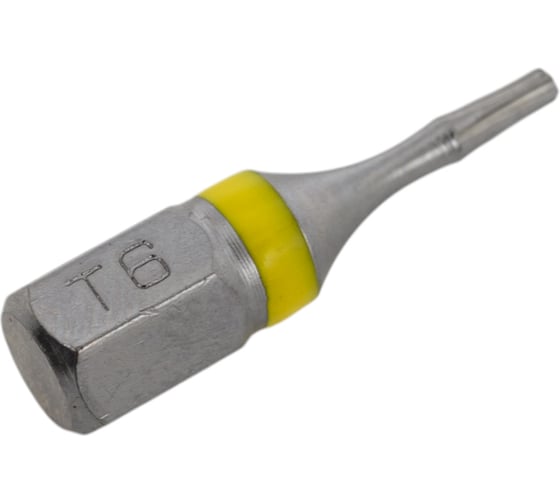 Бита с профилем TORX, шестилучевая звезда TX6, длина 25 мм, хвостовик С6.3 мм, торсионная MTE 26143106