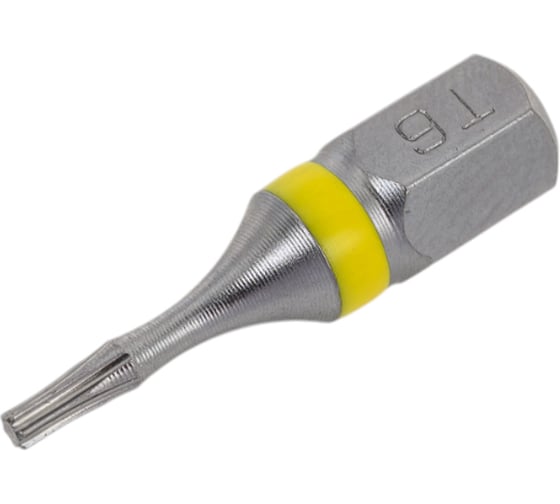 Бита с профилем TORX, шестилучевая звезда TX6, длина 25 мм, хвостовик С6.3 мм, торсионная MTE 26143106