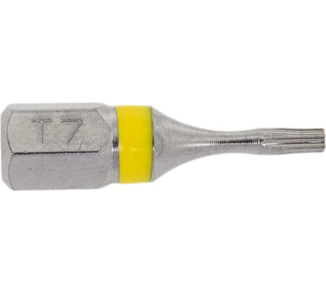 Бита с профилем TORX, шестилучевая звезда TX7, длина 25 мм, хвостовик С6.3 мм, торсионная MTE 26143107