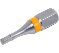 Бита с профилем HEXAGON, шестигранник HEX 2.5 мм, длина 25 мм, хвостовик С6.3 мм, торсионная MTE 2614176925