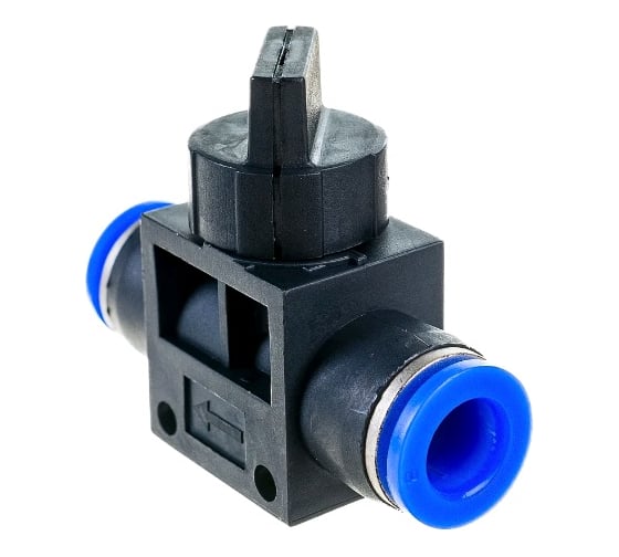 Краник SHVFF08-08 8мм-8мм BlackWeld 6005bw