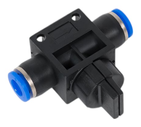 Краник SHVFF06-06 6мм-6мм BlackWeld 6001bw