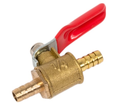 Краник латунный елочка 6x6 мм BlackWeld 4410bw