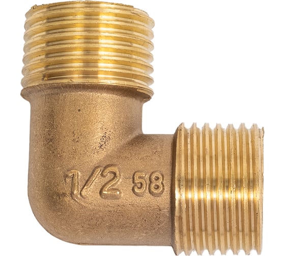 Уголок для компрессора резьба наружная 1/2" латунь BlackWeld 4327bw