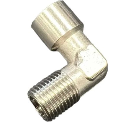 Уголок для компрессора резьба наруж. и внутр. 1/4" латунь MEL06 BlackWeld 4311bw