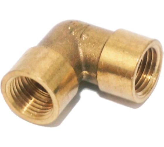 Уголок для компрессора резьба внутренняя 3/8" латунь FEL06 BlackWeld 4304bw 1